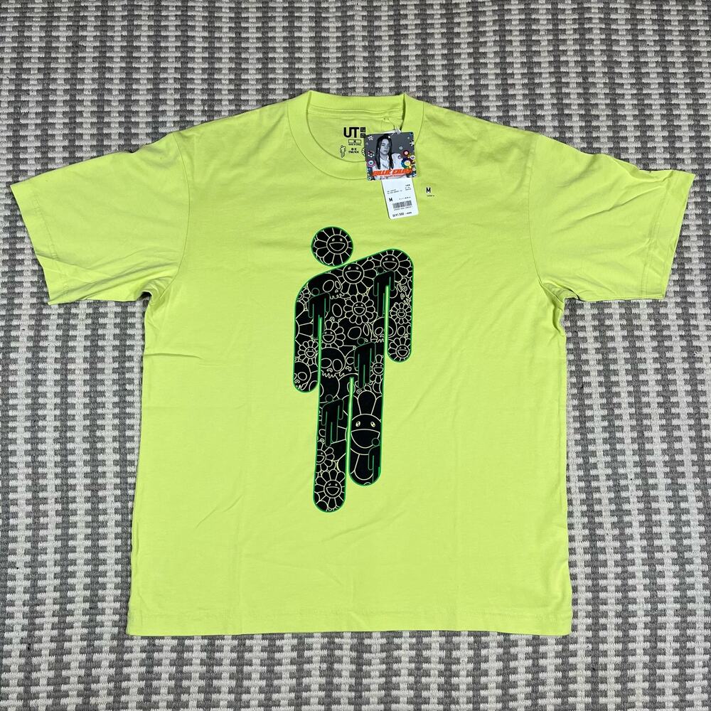 Billie Eilish x Murakami Uniqlo UT Short Sleeve Tee Shirt Sz‎ Medium Green New